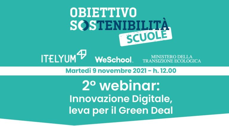 Obiettivo Sostenibilità Scuole, Itelyum e WeSchool con gli studenti per parlare di innovazione digitale