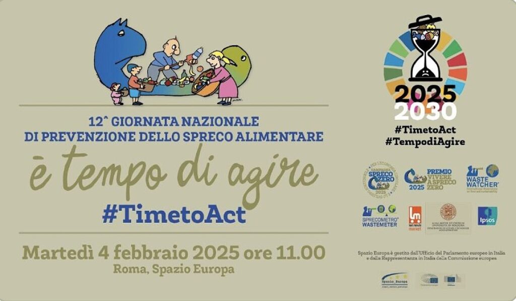 Giornata Nazionale di Prevenzione spreco alimentare, è tempo di agire